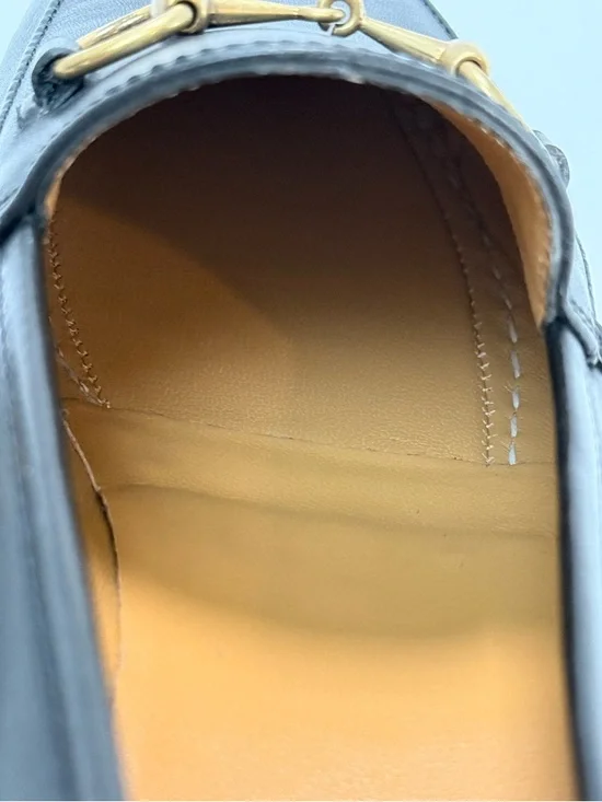 GUCCI Calfskin Womens Jordaan Loafers Size 37 Black - Picture 16 of 16